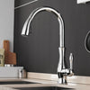 FLEXFLOW Robinet de cuisine – Robinet de cuisine en acier inoxydable avec douchette extractible et design flexible