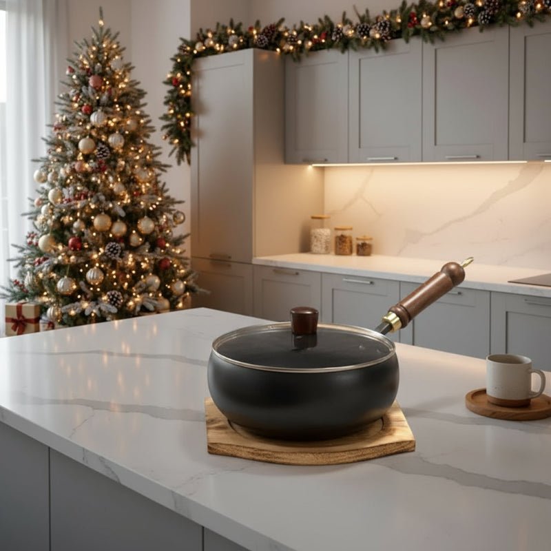 FORGIRON – Handgeschmiedete Eisenpfanne mit Holzgriff und optionalem Deckel (24/28 cm) 1