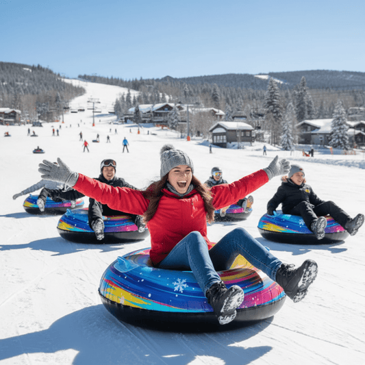 FROSTRIDER – Aufblasbarer Schneereifen mit stabilen Griffen für rasanten Winterspaß 0