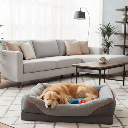 FURPAL – Premium-orthopädisches Hundebett – Jumbo-Schaumstoffbasis 0