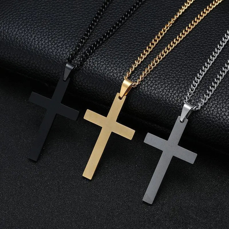 ETERNA NECKLACE – Herren Halskette mit Edelstahl Kreuzanhänger