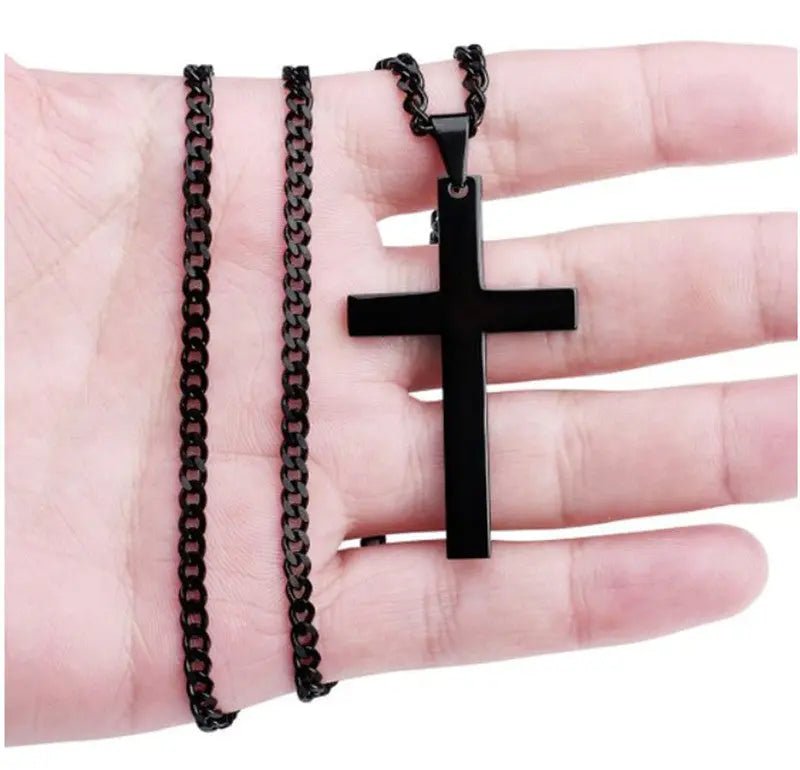 ETERNA NECKLACE – Herren Halskette mit Edelstahl Kreuzanhänger