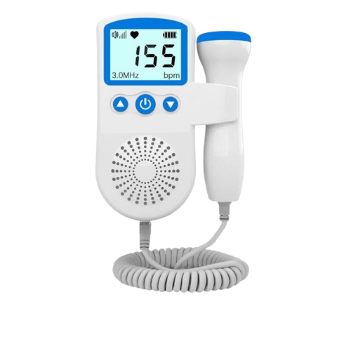 FetoPulse Doppler – Monitor portatile della frequenza cardiaca fetale con display LCD dalla 12ª settimana di gravidanza
