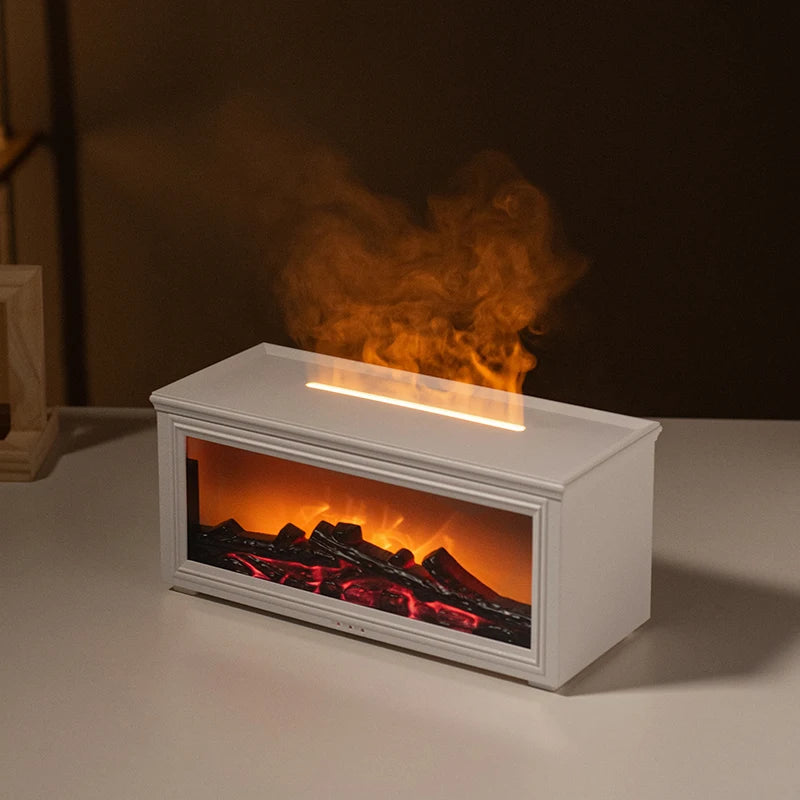FlameAura – Difusor de chimenea de aromaterapia con 7 colores