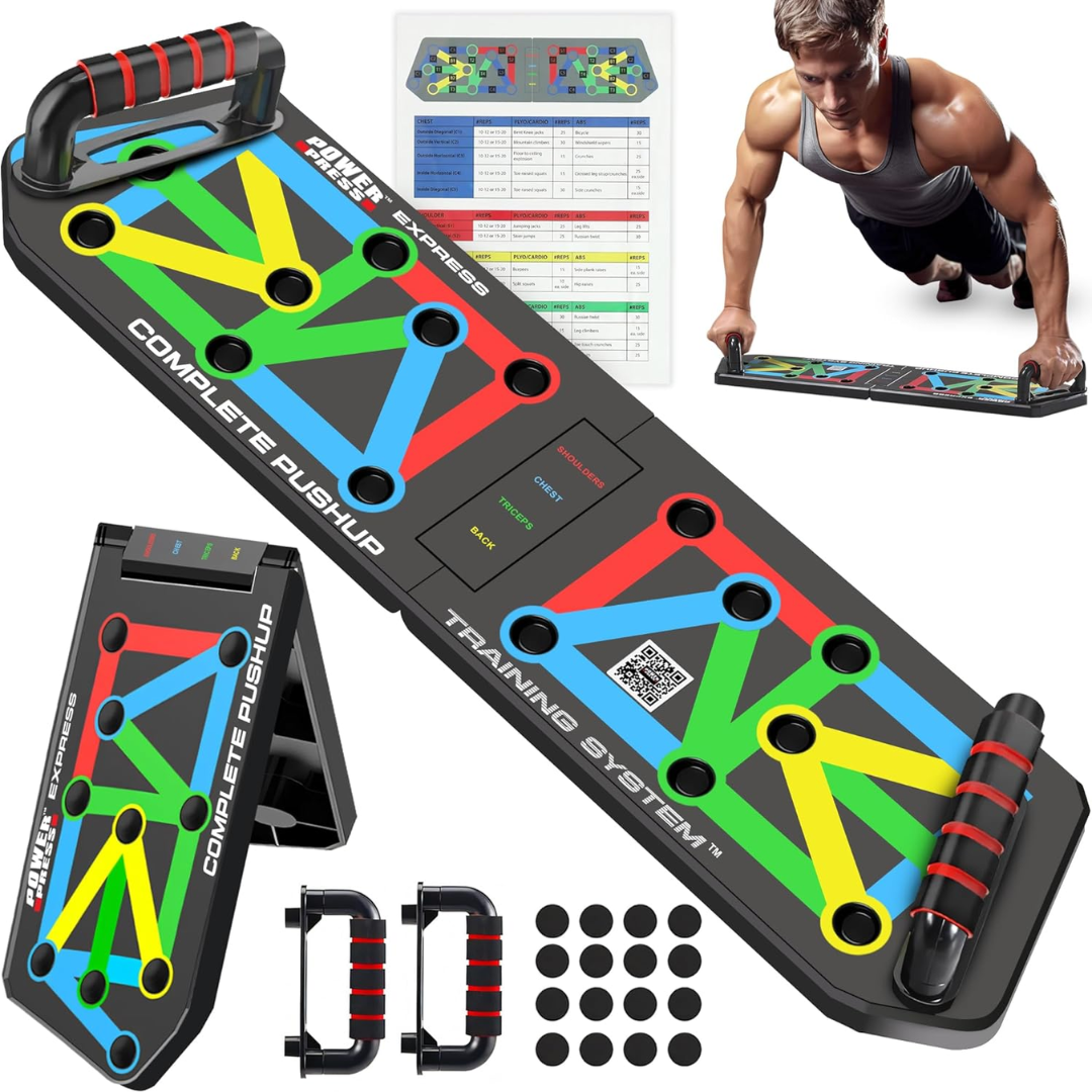 FlexIFit – Planche push-up pliable avec 30 positions pour un entraînement musculaire ciblé