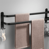 FlexRack – Wandmontiertes Badezimmerregal aus Aluminium mit 3 Querstreben
