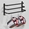 FlexRack – Wandmontiertes Badezimmerregal aus Aluminium mit 3 Querstreben