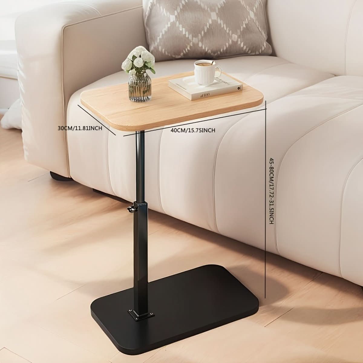 Verstellbarer Beistelltisch für Sofa und Bett – Wohnish