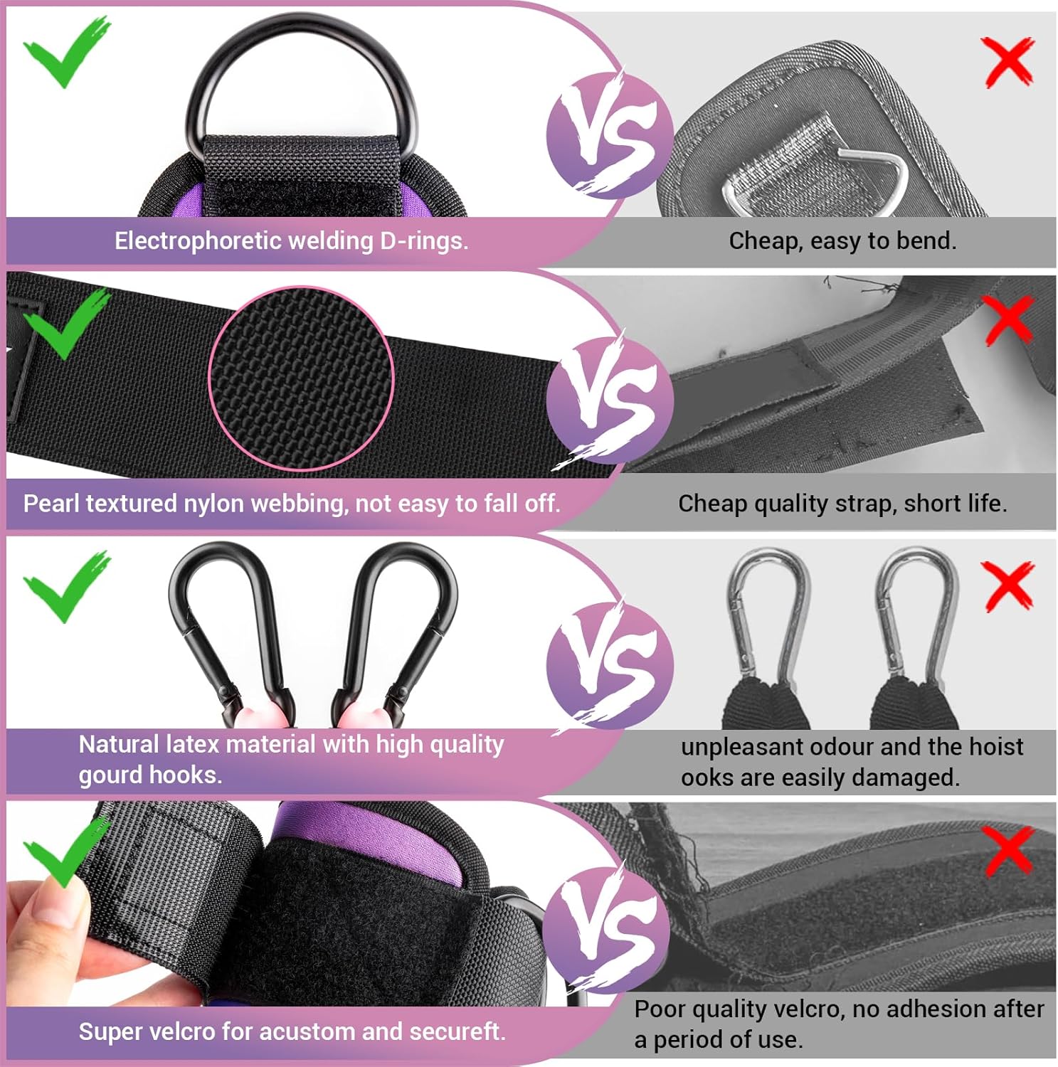 Flextone bandes de résistance – bandes de résistance pour entraînement des hanches et des fessiers