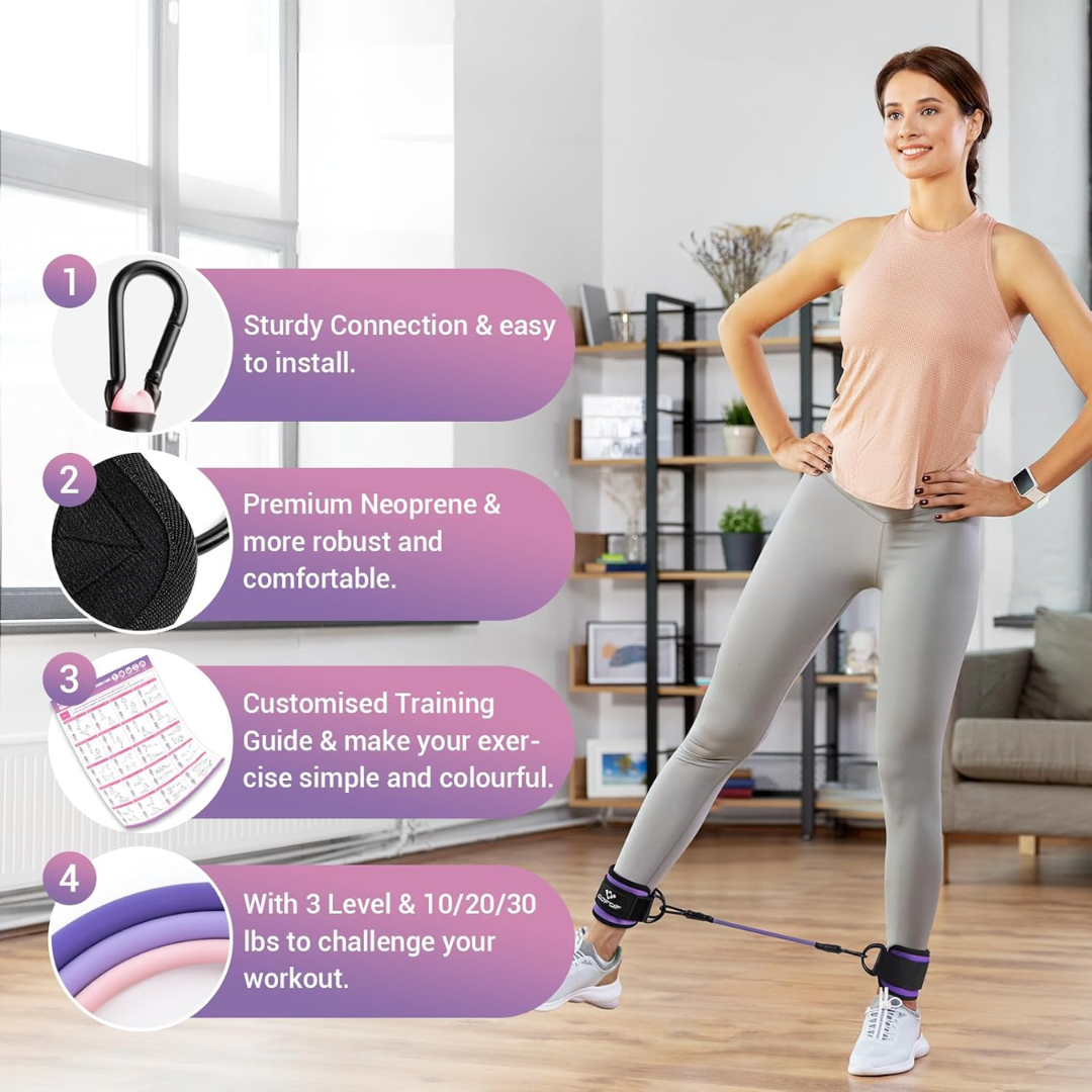 Flextone bandes de résistance – bandes de résistance pour entraînement des hanches et des fessiers