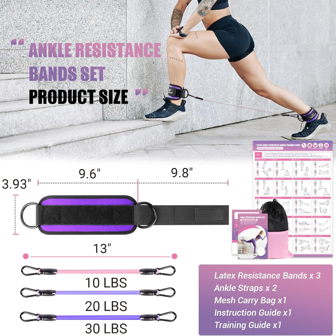 Flextone bandes de résistance – bandes de résistance pour entraînement des hanches et des fessiers