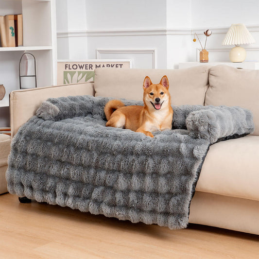 PLUSHNEST – Letto divano accogliente per cani con fondo antiscivolo