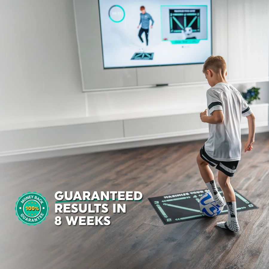FootMaster – Tapis d'entraînement de football antidérapant pour technique et contrôle du ballon à la maison
