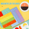 EduMag Fraction Disc Kit | Magnetisches Mathe-Lernspielzeug | Bruch- & Dezimal-Set | Pädagogisches Unterrichtsmaterial