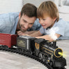 ENSEMBLE DE TRAIN DE NOËL – Train de Noël électrique avec rails flexibles et wagons festifs pour des moments d'hiver créatifs