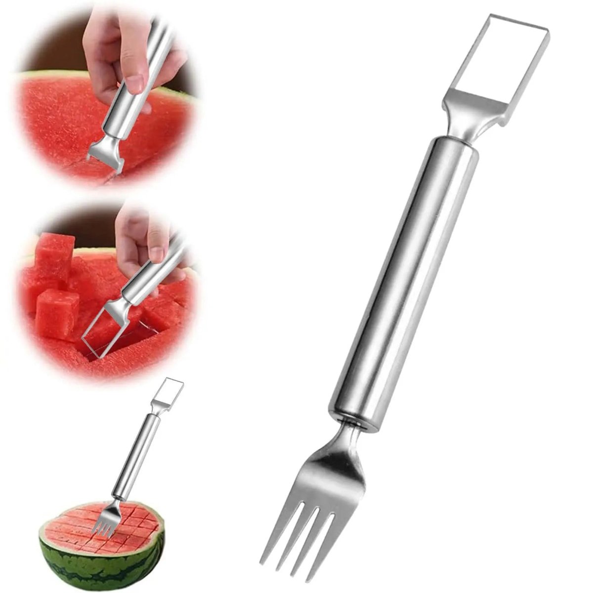 SnackGenie – 2-in-1 Obstschneider mit integrierter Gabel für frische Snacks