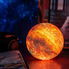 Lámpara de luna Galaxy – lámpara 3D con 16 colores y soporte de madera para iluminación ambiental