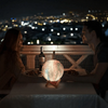 Lámpara de luna Galaxy – lámpara 3D con 16 colores y soporte de madera para iluminación ambiental