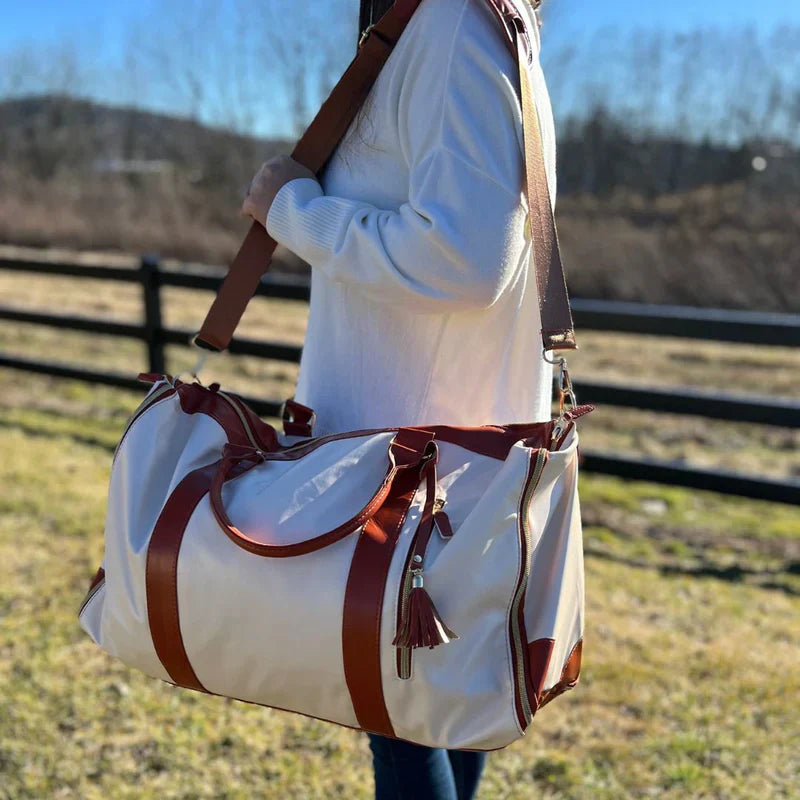 GARMENTGO Housse de protection pour vêtements – Sac de voyage pliable en cuir PU pour des vêtements sans plis en déplacement