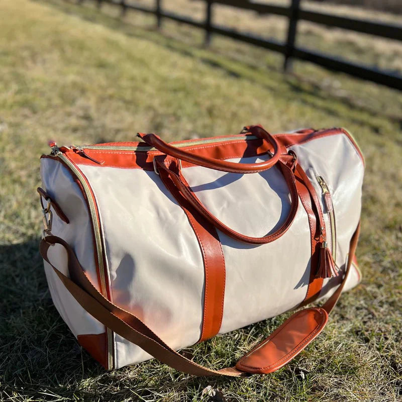 GARMENTGO Housse de protection pour vêtements – Sac de voyage pliable en cuir PU pour des vêtements sans plis en déplacement