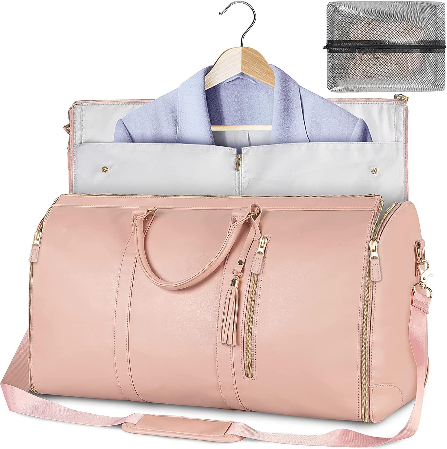 GARMENTGO Housse de protection pour vêtements – Sac de voyage pliable en cuir PU pour des vêtements sans plis en déplacement