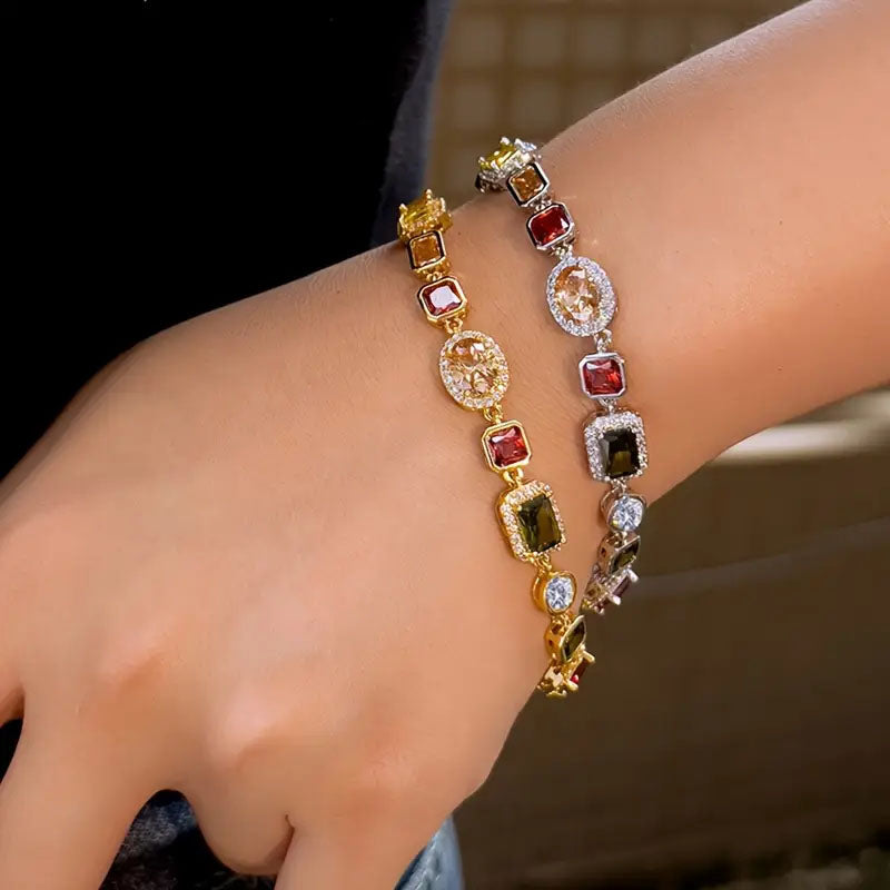 AURELIA GEO – Ensemble de bijoux moderne avec design géométrique en zirconia