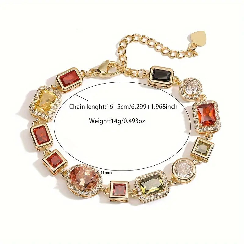 AURELIA GEO – Ensemble de bijoux moderne avec design géométrique en zirconia