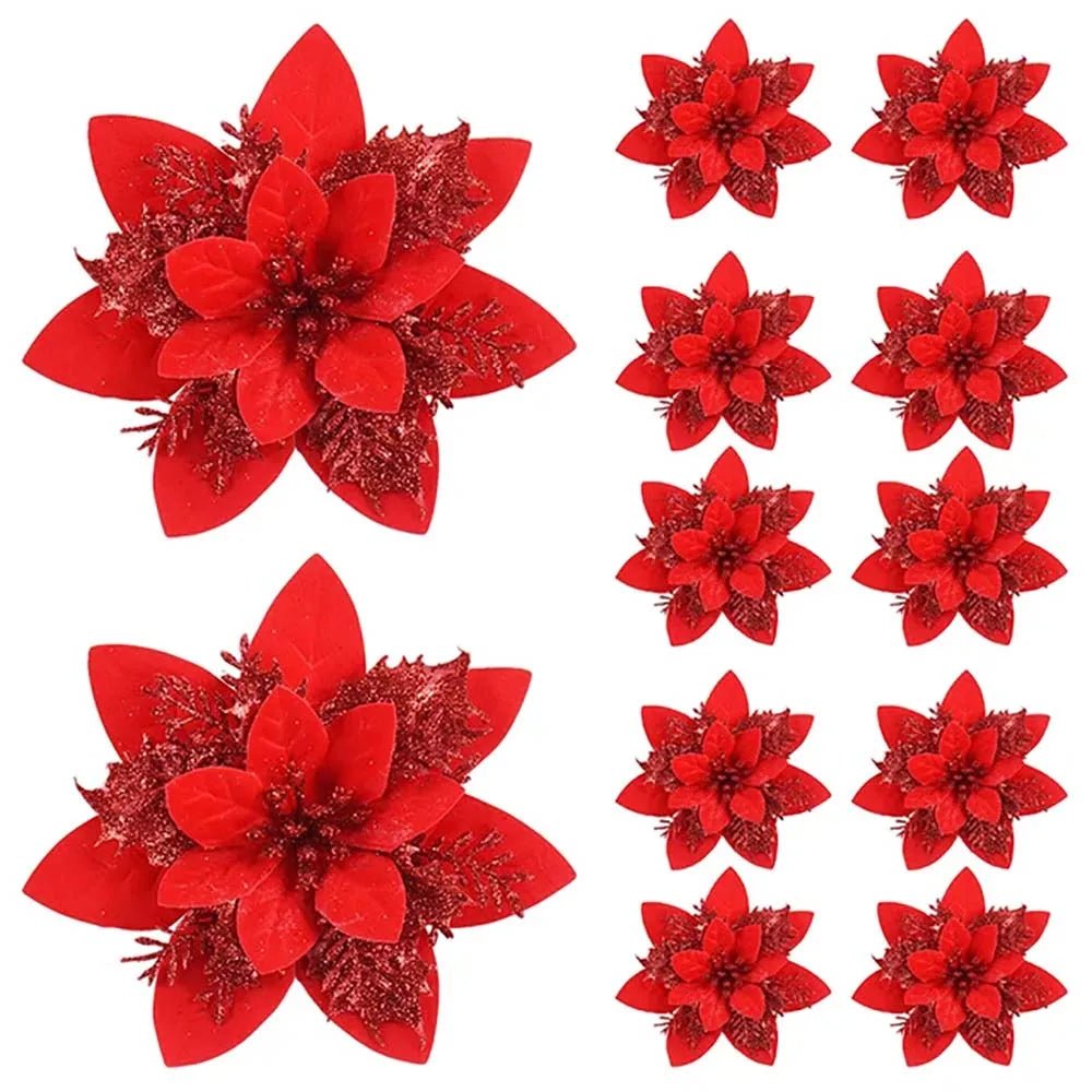 GLITZBLOSS – Glitzernde Blumenornamente für elegante Weihnachtsdekoration 11