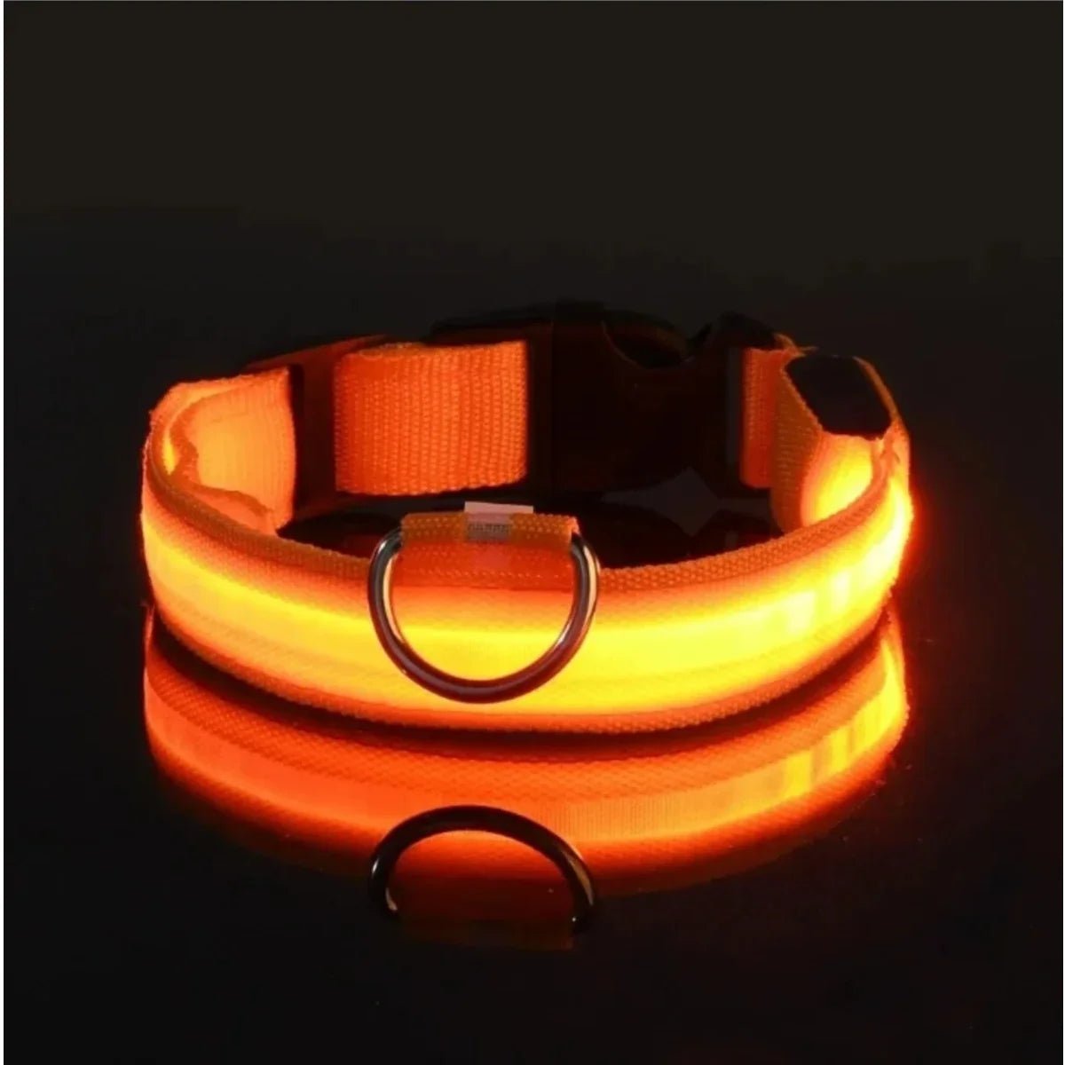 GLOWBITE – Reflektierendes LED-Halsband für Hunde, verstellbar und hell 10