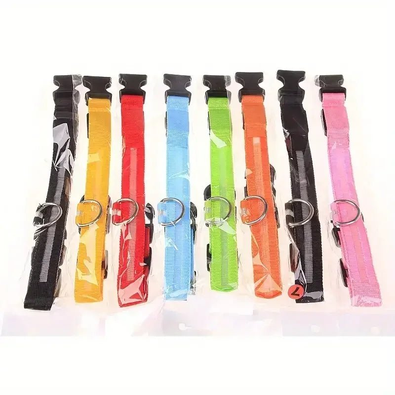 GLOWBITE – Reflektierendes LED-Halsband für Hunde, verstellbar und hell 8