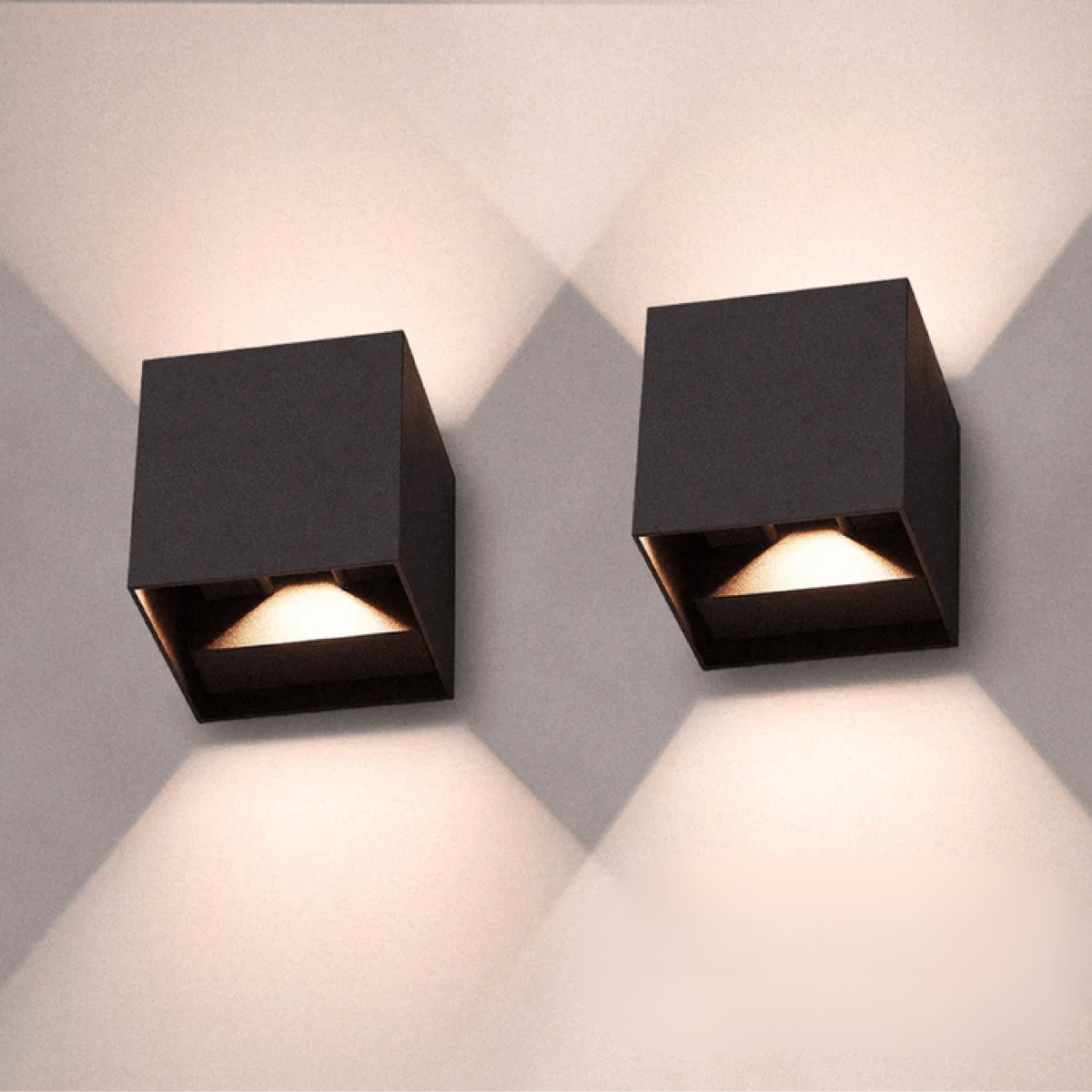 GLOWCUBE – LED-Wandleuchte mit einstellbarer Helligkeit und kabellosem Design 0