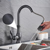 GOLDSTREAM Mitigeur de cuisine – Robinet de cuisine doré avec douchette extractible et bec pivotant à 360°
