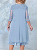 VESTIDO DE GALA GRACE – Vestido bordado en talla grande para apariciones elegantes
