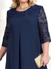 VESTIDO DE GALA GRACE – Vestido bordado en talla grande para apariciones elegantes