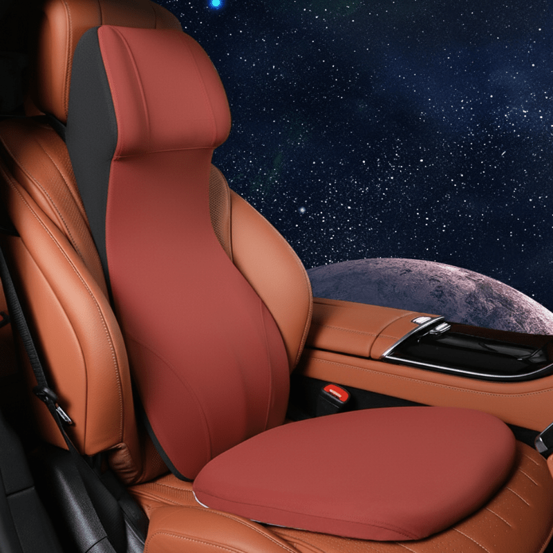 CARVEMAX – Integrierte Auto-Nacken- & Lendenstütze aus Memory Foamc