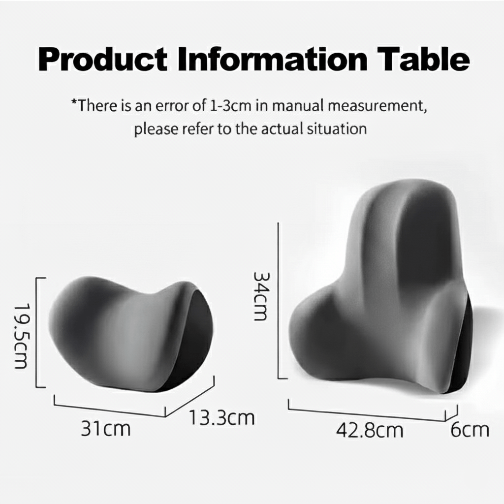 COMFORTOR – Memory Foam Auto-Nacken- & Lendenstütze für ergonomischen Sitzkomfort