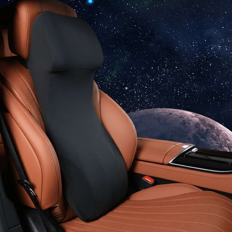 CARVEMAX – Integrierte Auto-Nacken- & Lendenstütze aus Memory Foamc