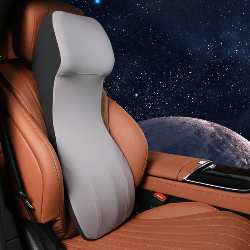 CARVEMAX – Integrierte Auto-Nacken- & Lendenstütze aus Memory Foamc