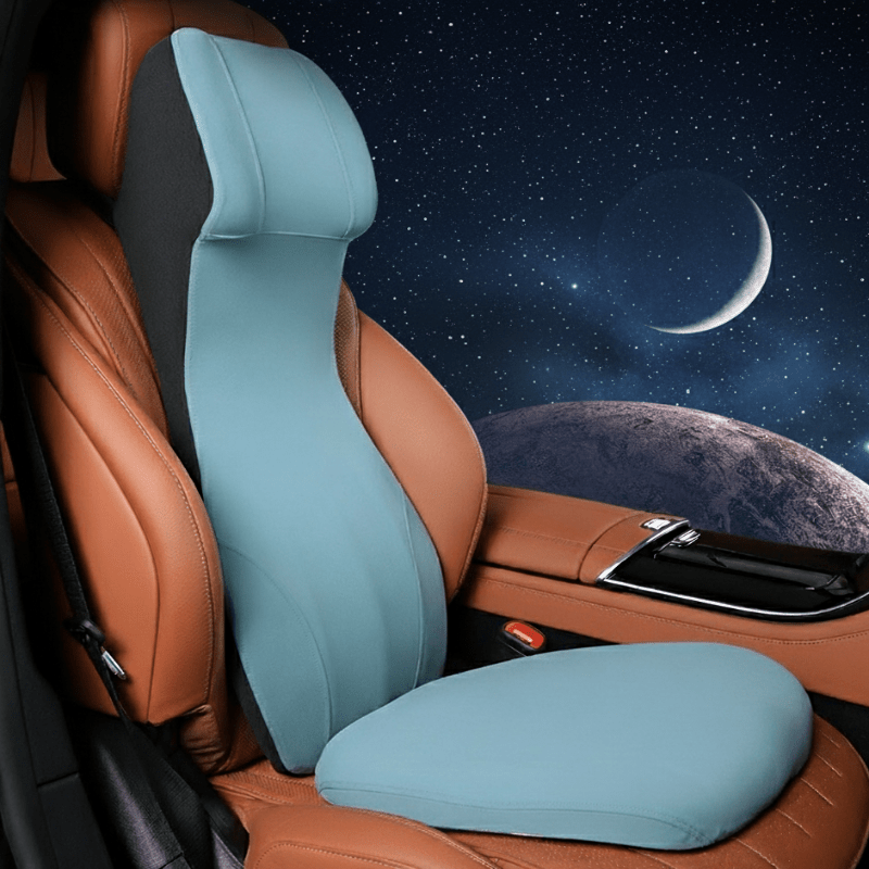 CARVEMAX – Integrierte Auto-Nacken- & Lendenstütze aus Memory Foamc