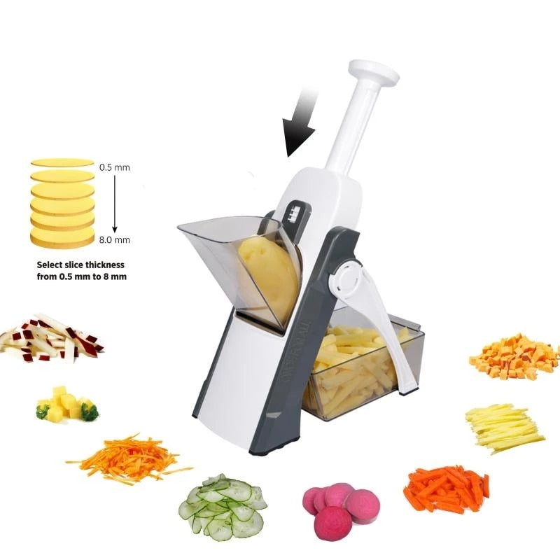 CHOPFLEX – 5-in-1 Gemüseschneider für präzise Zubereitung