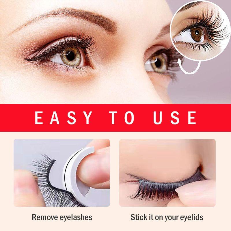 GLAMESSA – Pestañas autoadhesivas reutilizables para un look perfecto