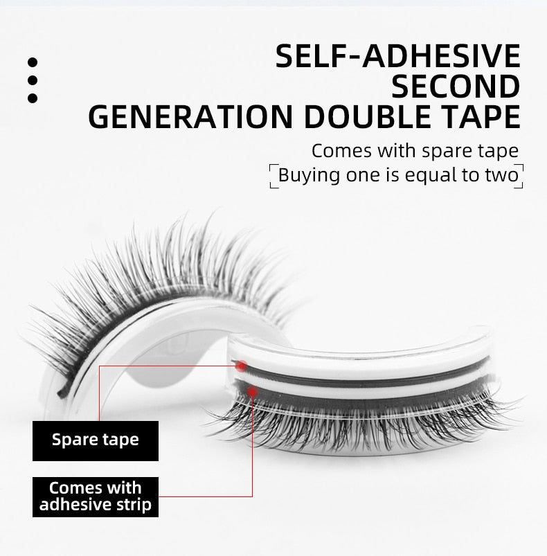GLAMESSA – Pestañas autoadhesivas reutilizables para un look perfecto