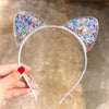 GLAMTIARA – Bandeau pailleté avec oreilles de chat pour des styles glamour