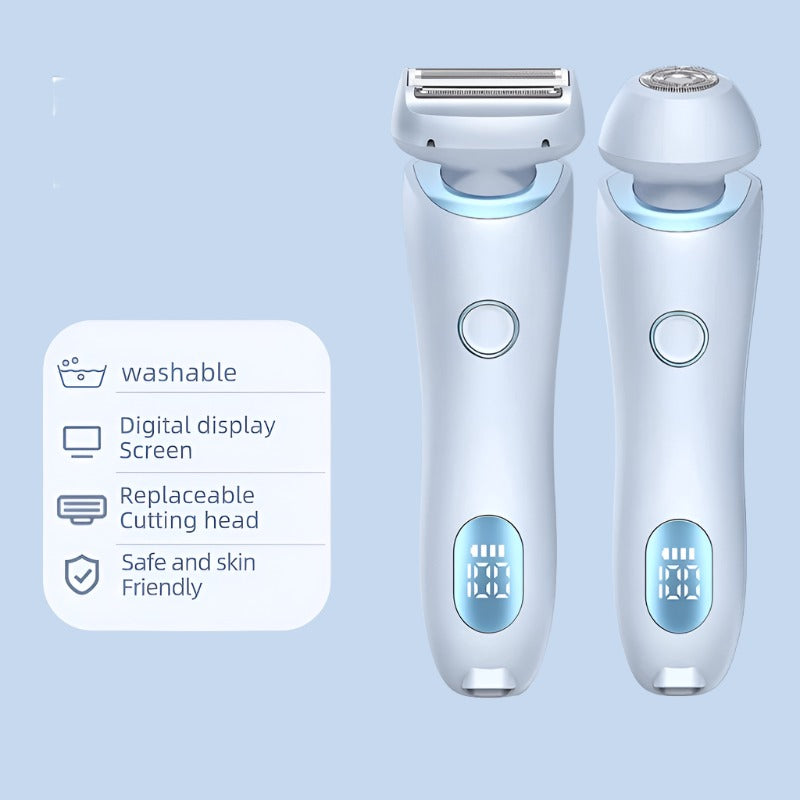 Glidease – Rasoir électrique pour hommes avec LED et rasage de précision doux pour la peau