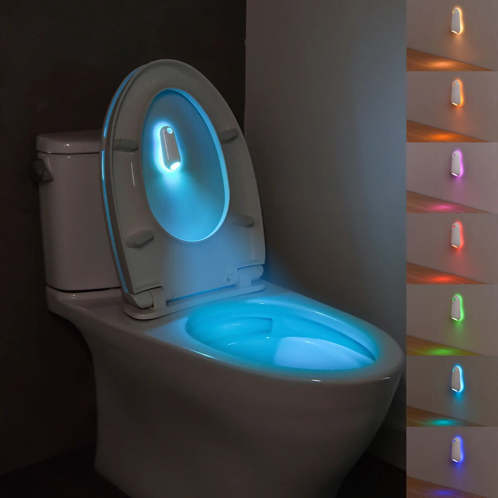 GlowBowl Motion – Luz para inodoro con sensor de movimiento y 7 colores RGB