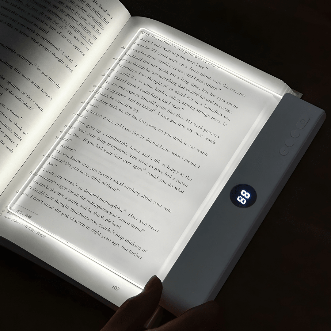 GlowEase - LED Leselampe Mit Dimmbarem Panel und Intelligenten Timer 0