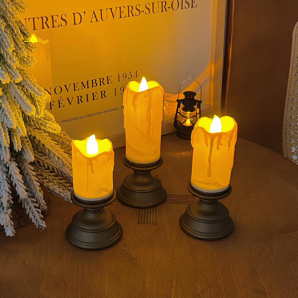 GlowFlicker – LED-Kerzen mit Flackereffekt in verschiedenen Designs