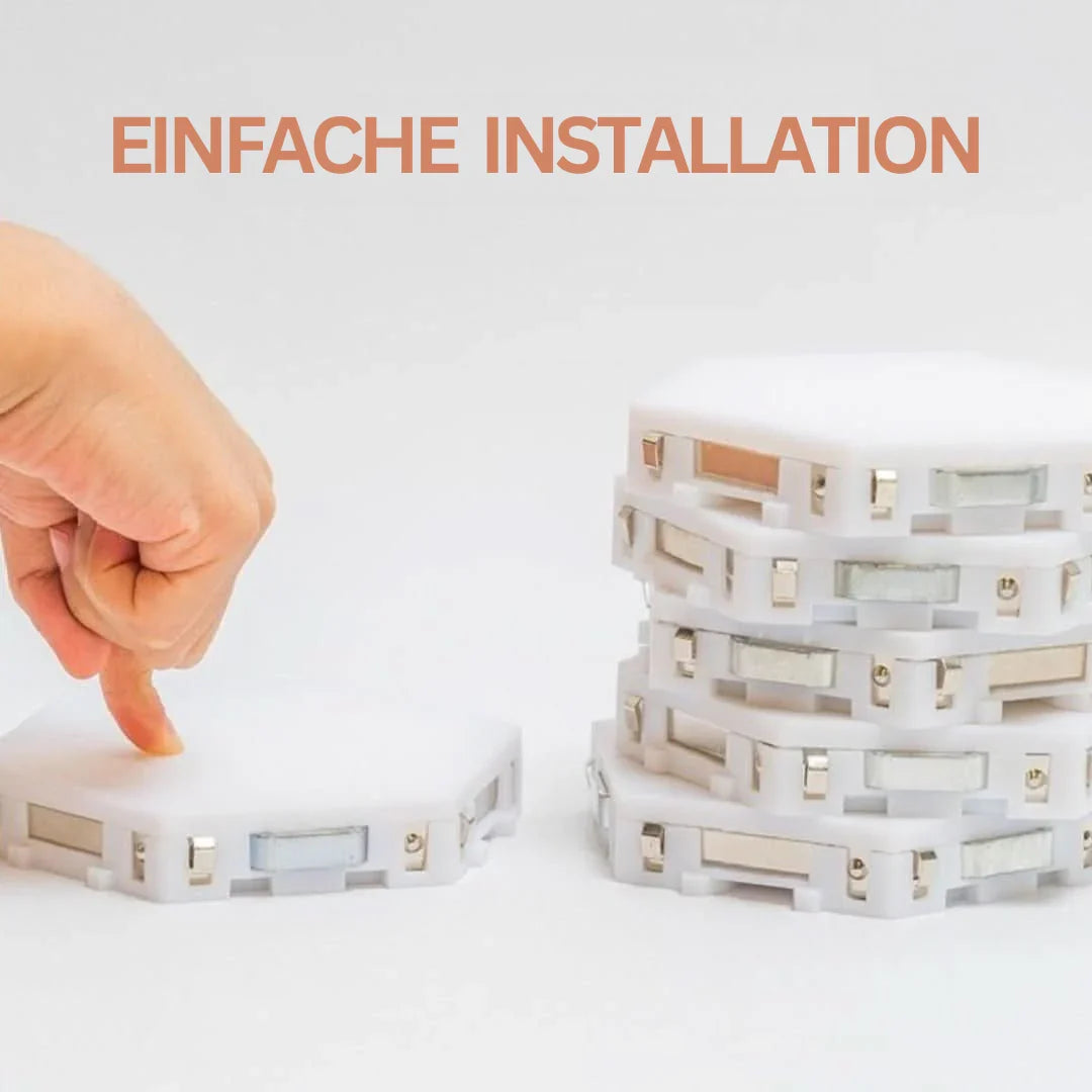 Interaktive Sechseckige LED-Panels mit RGB-Farbsteuerung und Musik-Synchronisation