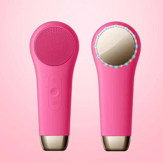 Glühesce – Brosse visage 3-en-1 avec LED, fonction chaleur et nettoyage par ultrasons