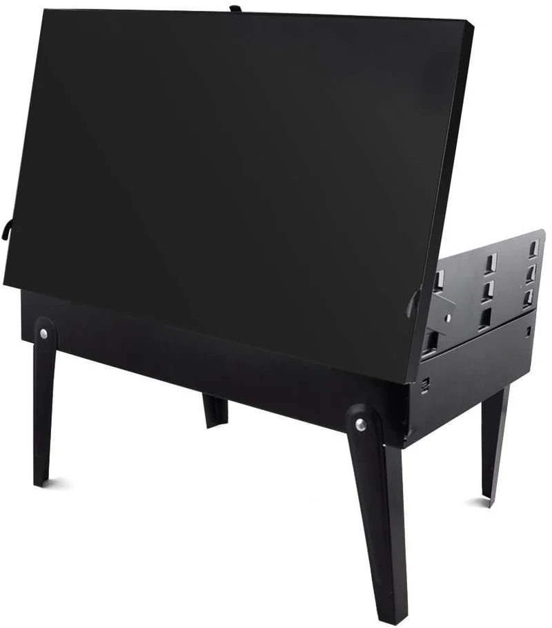 GrillMate Fold – Parrilla de acero plegable para barbacoa móvil y disfrute espontáneo del asado